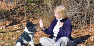 karen pryor with dog