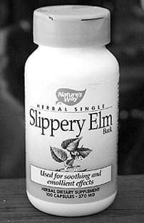 Slippery elm for dogs is a supplement used to treat digestive issues and hot spots.
