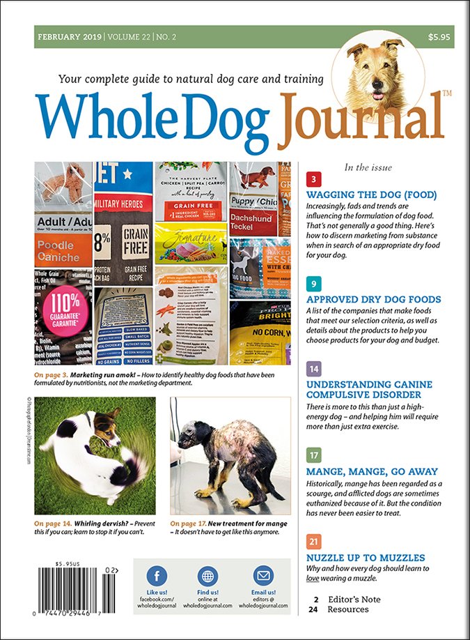 whole dog journal 2019 dry dog food list