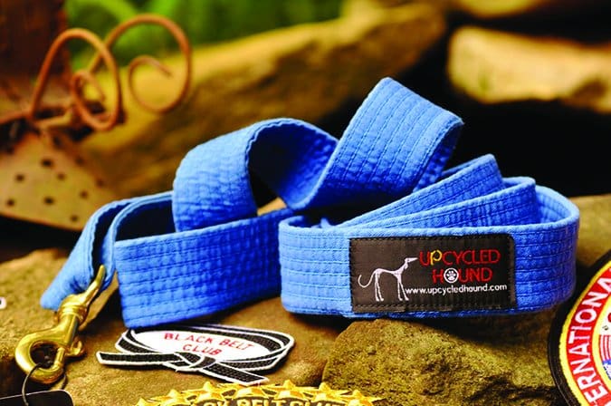 upcycle karate belt dog leash