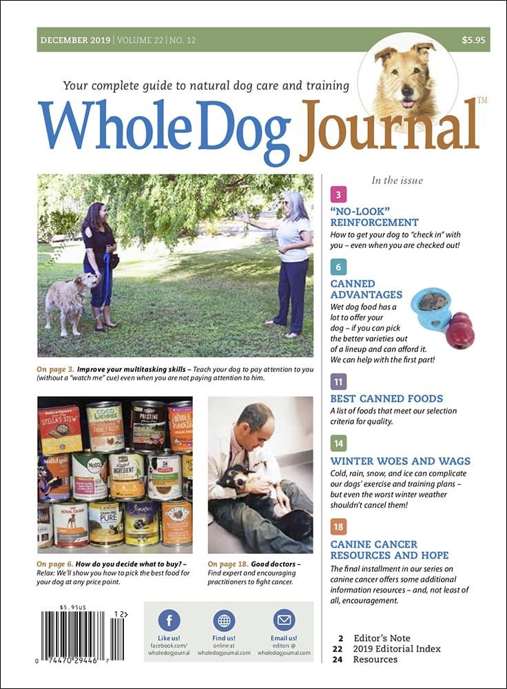 Download the Full December 2019 Issue Whole Dog Journal