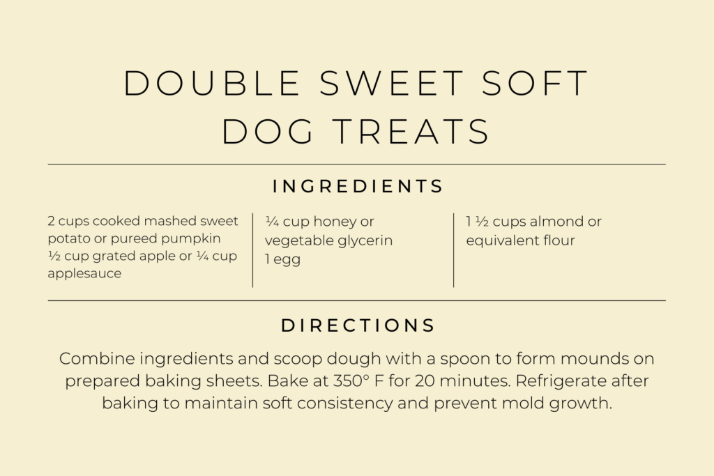 double sweet soft dog treats recipe