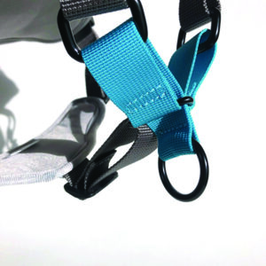 close up of inline dog harness