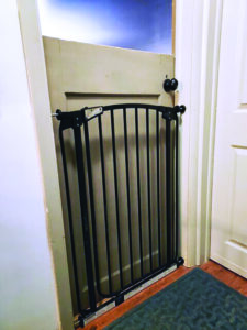 dutch door and baby gate for dog barrier