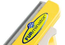 The furminaor is to a tool for shedding dogs that removes excess fur.