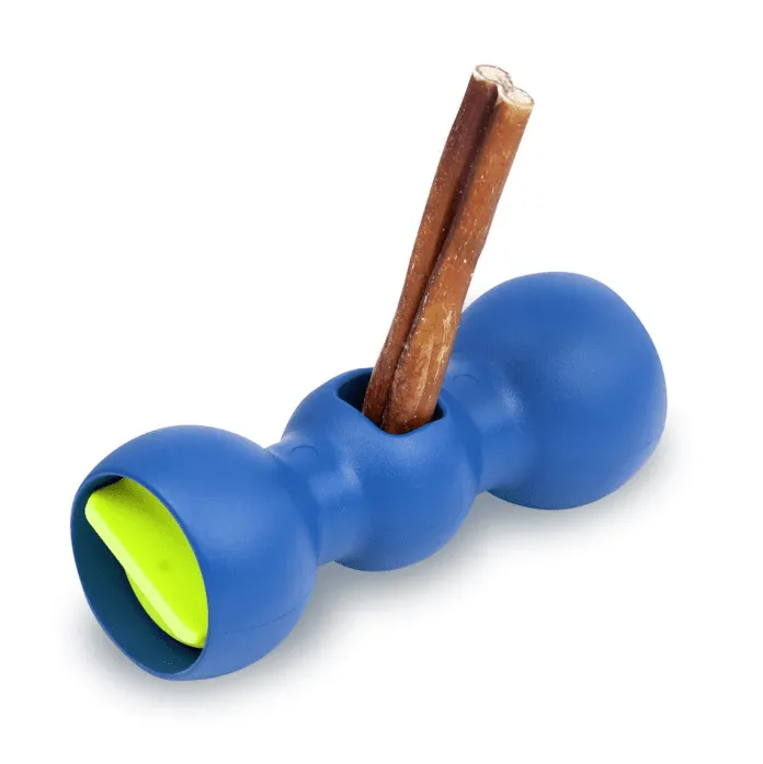 bow-wow-buddy-loaded The bow wow buddy is a toy that helps prevent swallowing the end of bully sticks.