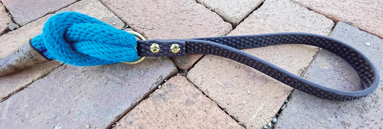 An alternative setup for a dog leash handle