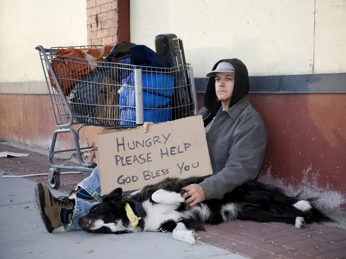 Dogs who live on the streets with their people may not have much beyond love.