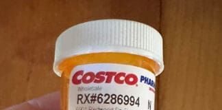 A mislabeled bottle of prescription medicine for a dog.