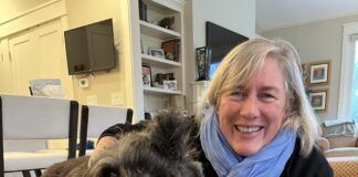 Therapy dogs are wonderful companions on Holidays and New Years.