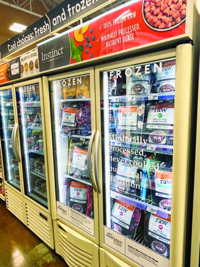 Raw frozen dog food is an increasingly popular option for pet owners.